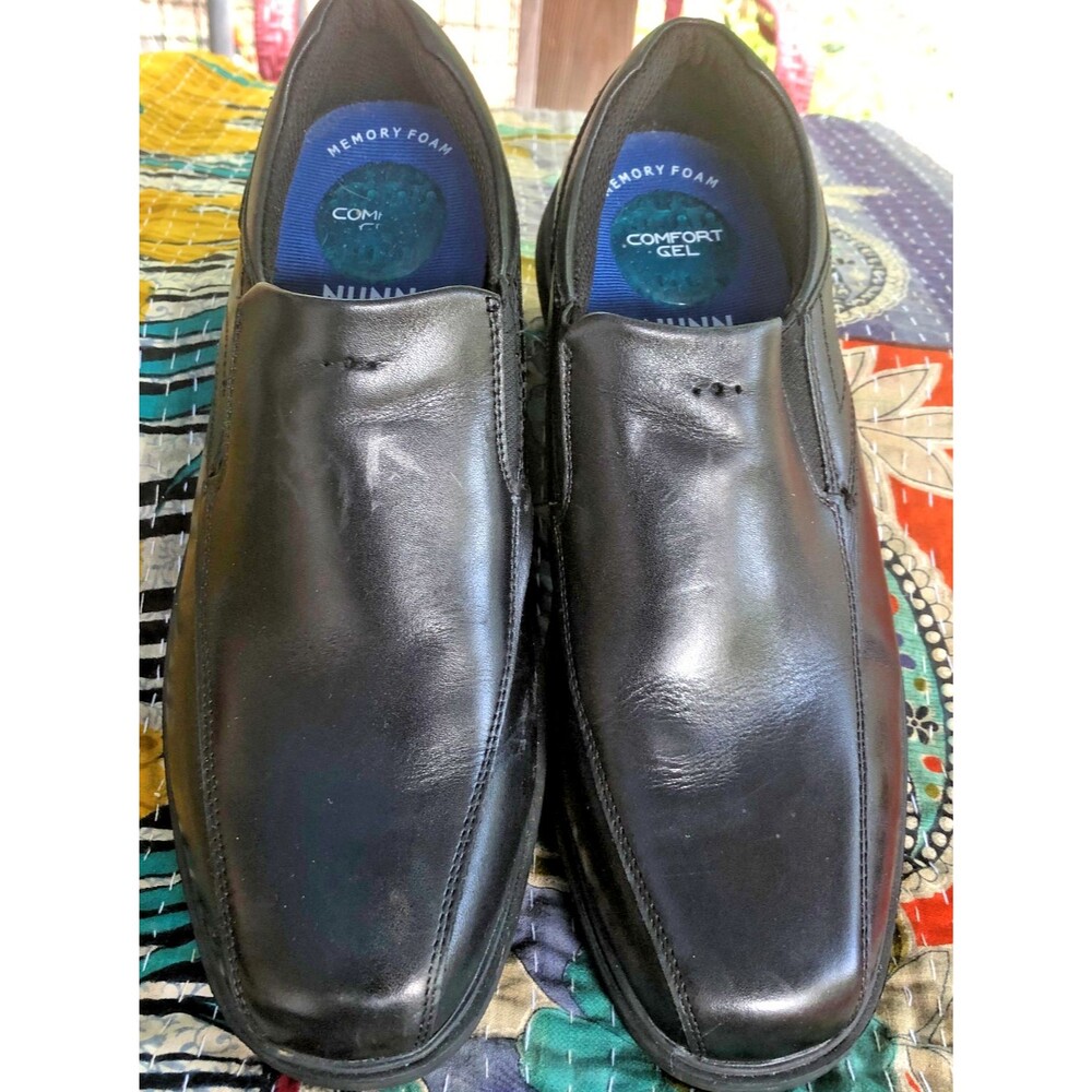 Nunn Bush Kore Pro Slip-On Black Loafers Comfort optional tassel holes Size 8M